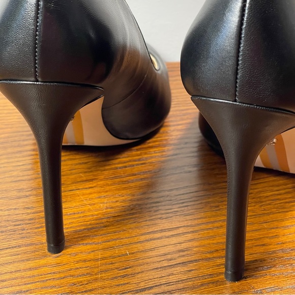 NWT | Sam Edelman Hazel Pointed Toe Heel Black Leather - Picture 8 of 15